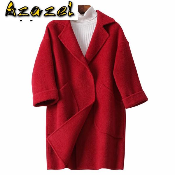 women's wool & blends spring autumn coat women clothes 2021 korean vintage woolen jacket red womens coats and jackets abrigo mujer n281, Black
women's wool & blends spring autumn coat women clothes 2021 korean vintage woolen jacket red womens coats and jackets abrigo mujer n281, Black