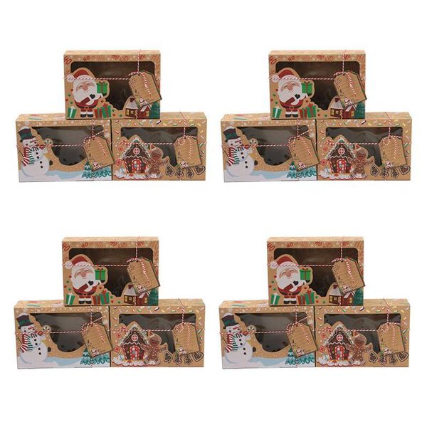 12pcs kraft paper portable christmas gift box party favor holders goody candy box cookie boxes for party christmas home wmtarf
12pcs kraft paper portable christmas gift box party favor holders goody candy box cookie boxes for party christmas home wmtarf