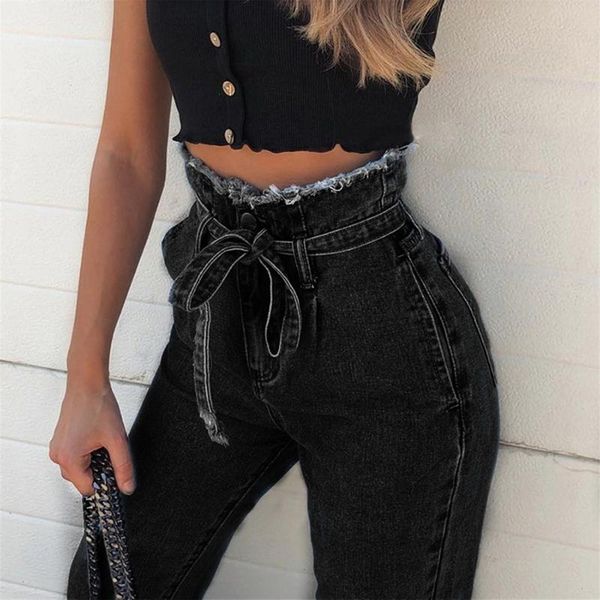 women's jeans women vintage high waist belt stretch skinny denim female tassel pencil pant slim trouser casual zipper push up pants, Blue
women's jeans women vintage high waist belt stretch skinny denim female tassel pencil pant slim trouser casual zipper push up pants, Blue