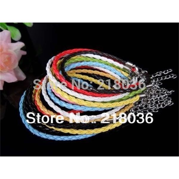 charm 100pcs braided vintage silver leather 3mm pu bracelets good luck lobster clasp chain bracelet &bangle for women beads jewelry 16cm
charm 100pcs braided vintage silver leather 3mm pu bracelets good luck lobster clasp chain bracelet &bangle for women beads jewelry 16cm