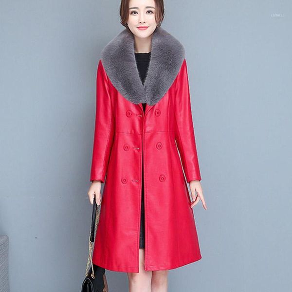 m-7xl autumn winter fashion women leather jacket new large size solid color fur collar leather women jacket jk2361, Black
m-7xl autumn winter fashion women leather jacket new large size solid color fur collar leather women jacket jk2361, Black