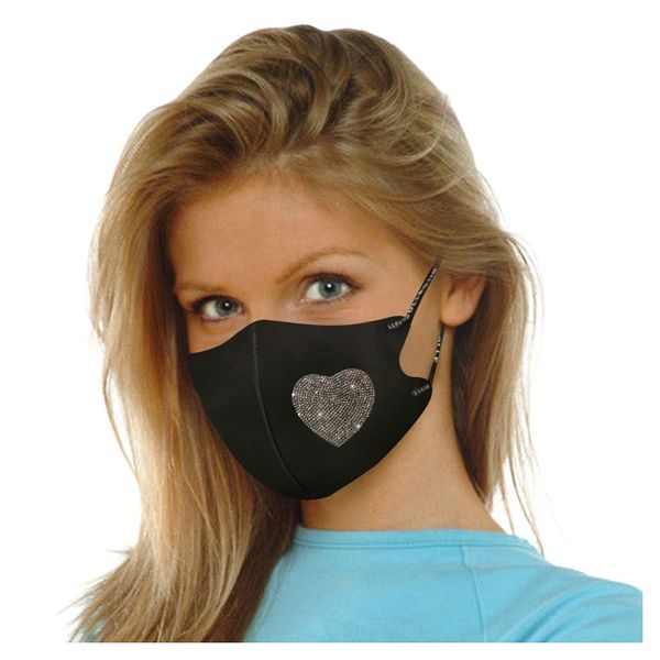 factory women designer masks fashion crystal heart ice silk cotton face covering washable reusable mask protective faces
factory women designer masks fashion crystal heart ice silk cotton face covering washable reusable mask protective faces