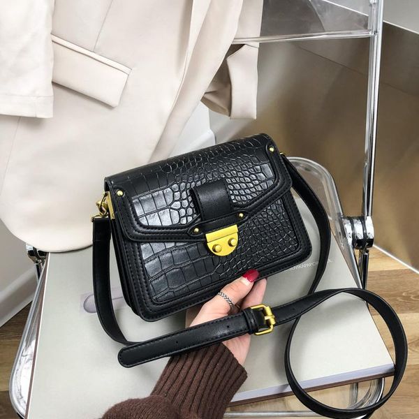 fashion messenger bag ladies shoulder bag autumn and winter new mobile phone stone pattern ladies small square