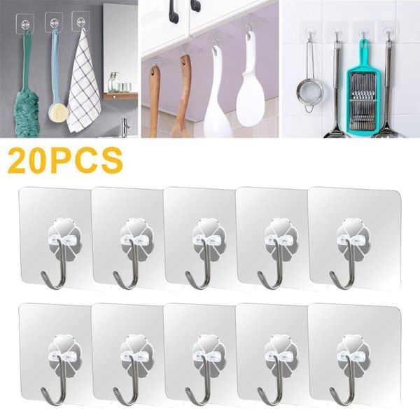 20pcs seamless adhesive hooks 180° rotating duty kitchen wall hooks reusable small size transparent removable hook1
20pcs seamless adhesive hooks 180° rotating duty kitchen wall hooks reusable small size transparent removable hook1