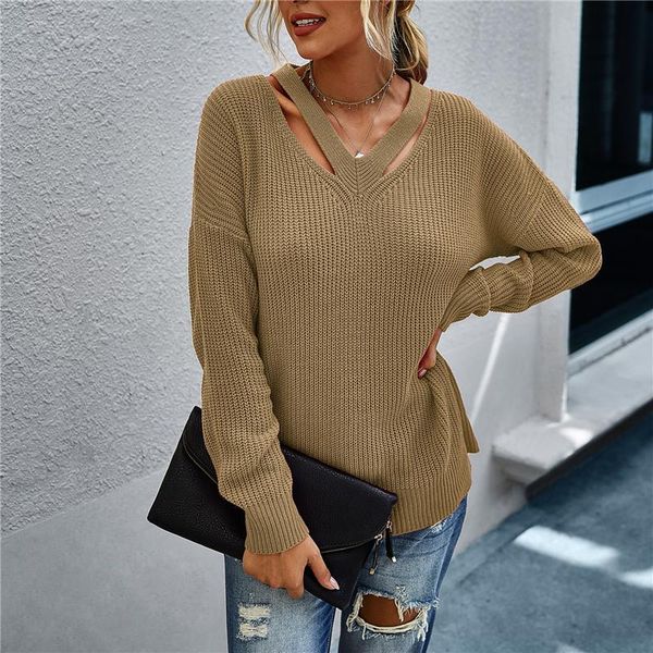 autumn knitted tee shirt female v neck hollow out long sleeve tees streetwear solid casual loose women pullover top, White
autumn knitted tee shirt female v neck hollow out long sleeve tees streetwear solid casual loose women pullover top, White