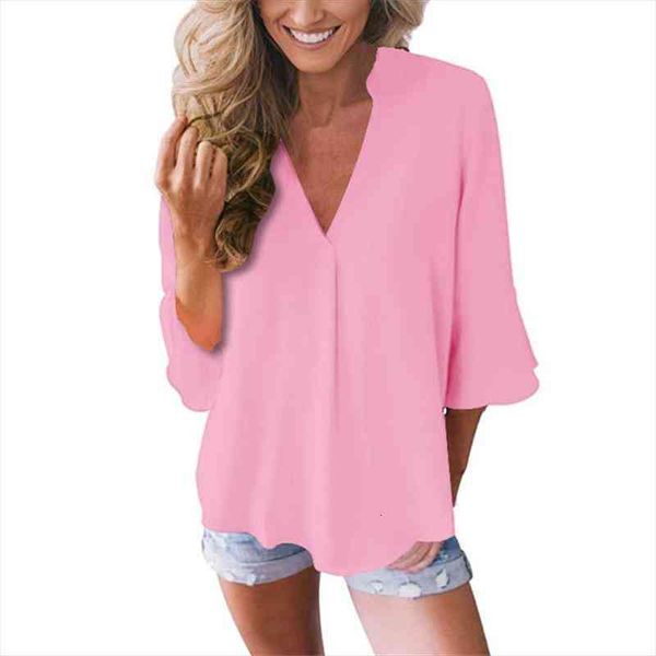 autumn women chiffon blouse v-neck butterfly sleeve shirt casual loose ladies solid plus size, White
autumn women chiffon blouse v-neck butterfly sleeve shirt casual loose ladies solid plus size, White