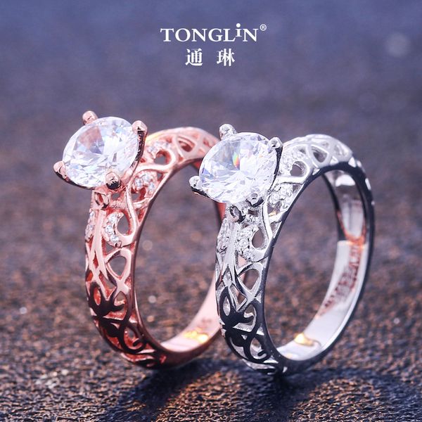 fashion tonglin special sterling silver ring female european and american fashion simulation diamond ring 925 silver hollow pattern bracelet
fashion tonglin special sterling silver ring female european and american fashion simulation diamond ring 925 silver hollow pattern bracelet