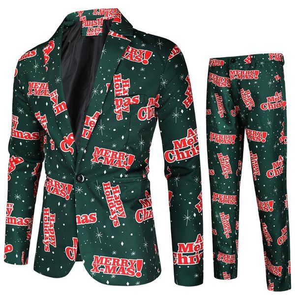 men's suits & blazers 2021 autumn winter 3d alphabet printing two-piece christmas slimming long-sleeved, White;black
men's suits & blazers 2021 autumn winter 3d alphabet printing two-piece christmas slimming long-sleeved, White;black