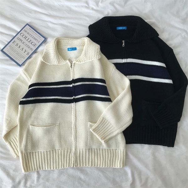 2 colors autumn and winter korean style turn down collar stripe zipper thick knittd cardigans womens sweaters womens(c8540) 201030, White
2 colors autumn and winter korean style turn down collar stripe zipper thick knittd cardigans womens sweaters womens(c8540) 201030, White