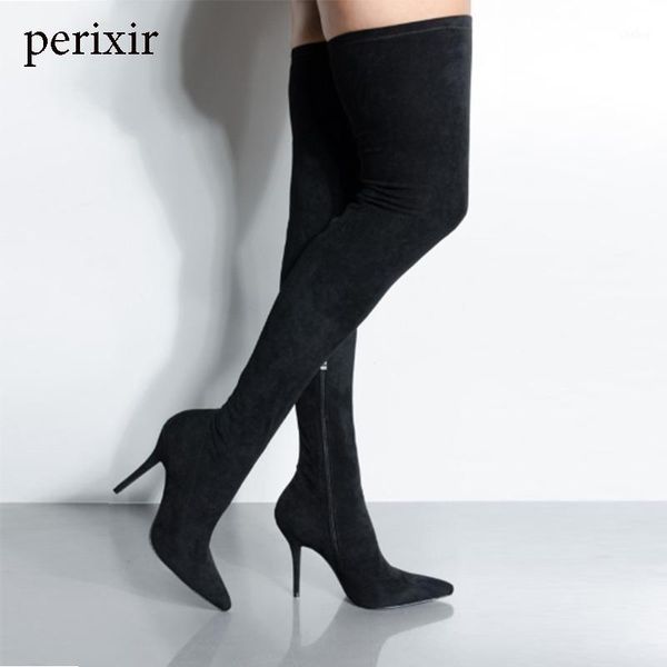 perixir fashion suede thigh high over the knee boots for women shoes 10cm super thin high heels stiletto boots femme1, Black
perixir fashion suede thigh high over the knee boots for women shoes 10cm super thin high heels stiletto boots femme1, Black