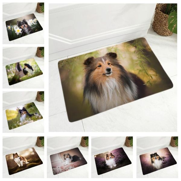 cushion/decorative pillow pet shetland sheepdog floor mat flannel doormat for hallway bedroom dog rug door non-slip decor animal carpet 40x6
cushion/decorative pillow pet shetland sheepdog floor mat flannel doormat for hallway bedroom dog rug door non-slip decor animal carpet 40x6