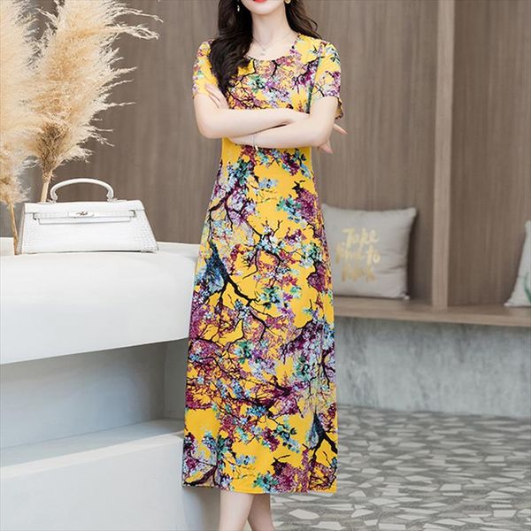 2020 new arrival women dress female summer short sleeve o neck vintage print dresses loose casual plus size vestidos mujer 5xl, Black;gray
2020 new arrival women dress female summer short sleeve o neck vintage print dresses loose casual plus size vestidos mujer 5xl, Black;gray
