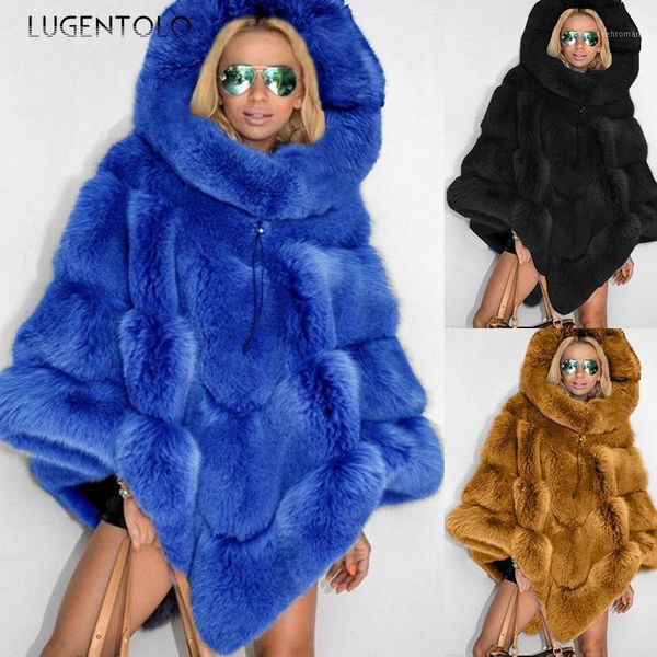 lugentolo faux fur women jacket warm winter solid hooded long sleeve loose coat temperament elegant plus size woman coats1 women's, Black
lugentolo faux fur women jacket warm winter solid hooded long sleeve loose coat temperament elegant plus size woman coats1 women's, Black