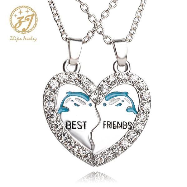 pendant necklaces zhijia 2pcs blue dolphin necklace friends rhinestone heart animal for friend friendship jewelry gift, Silver
pendant necklaces zhijia 2pcs blue dolphin necklace friends rhinestone heart animal for friend friendship jewelry gift, Silver