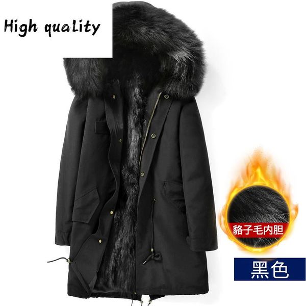 jacket winter new men parka real raccoon fur liner long coat parkas hombre warm overcoat manteau homme hiver kj1742, Black
jacket winter new men parka real raccoon fur liner long coat parkas hombre warm overcoat manteau homme hiver kj1742, Black