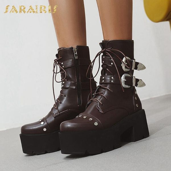 boots sarairis brand plus size 44 cool thick platform winter women shoes shoelaces cosplay ankle, Black
boots sarairis brand plus size 44 cool thick platform winter women shoes shoelaces cosplay ankle, Black