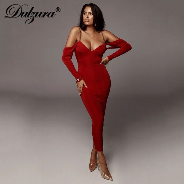 dulzura women midi dress long sleeve bodycon off shoulder elegant chain backless streetwear autumn winter party y200418, Black;pink
dulzura women midi dress long sleeve bodycon off shoulder elegant chain backless streetwear autumn winter party y200418, Black;pink