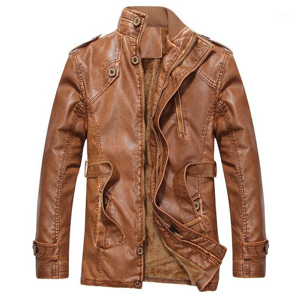 men's winter leather jacket fashion casual jackets new brand clothing slim thicken pu leather coats stand collar warm clothes1, Black;brown
men's winter leather jacket fashion casual jackets new brand clothing slim thicken pu leather coats stand collar warm clothes1, Black;brown