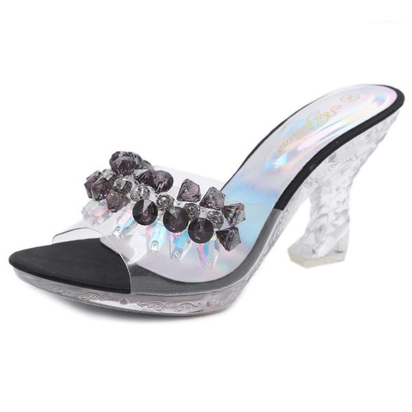 dress shoes pvc transparent high heel women sandals rhinestone glass crystal bead summer open toe office party female shoes1, Black
dress shoes pvc transparent high heel women sandals rhinestone glass crystal bead summer open toe office party female shoes1, Black