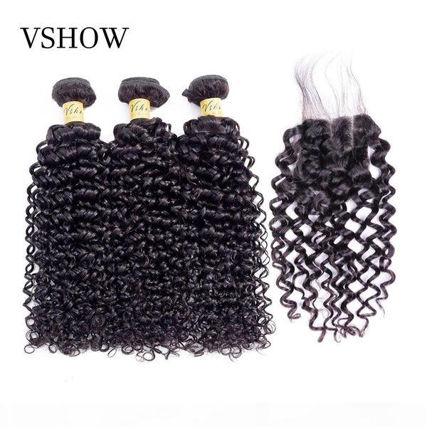 brazilian water wave bundles with closure 3 bundles with closure vshow hair products 100% remy human hair bundles with closure, Black
brazilian water wave bundles with closure 3 bundles with closure vshow hair products 100% remy human hair bundles with closure, Black