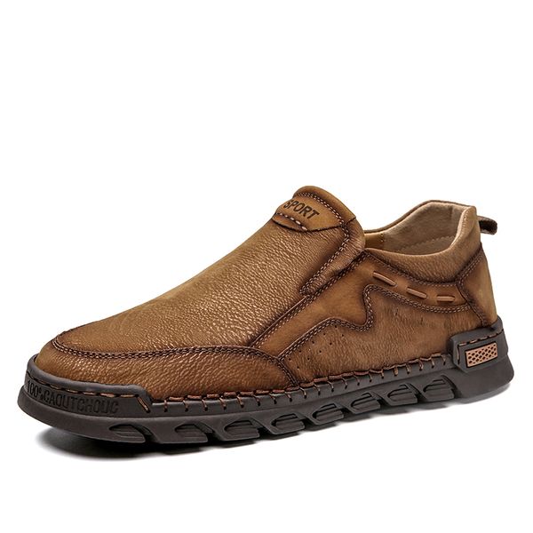 man new spring autumn retro british fashion casual shoes hombre hand-sewn trendy leather casual shoe male comfy leisure footwear, Black
man new spring autumn retro british fashion casual shoes hombre hand-sewn trendy leather casual shoe male comfy leisure footwear, Black