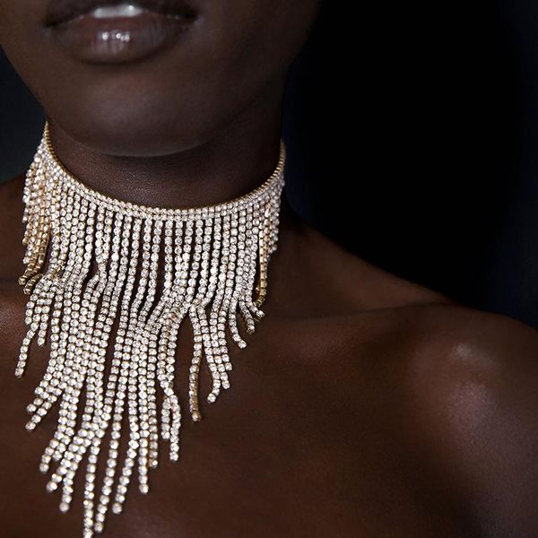 chokers bohemian statement big necklace chocker rhinestone jewelry fashion brand necklaces for women christmas gifts, Golden;silver
chokers bohemian statement big necklace chocker rhinestone jewelry fashion brand necklaces for women christmas gifts, Golden;silver