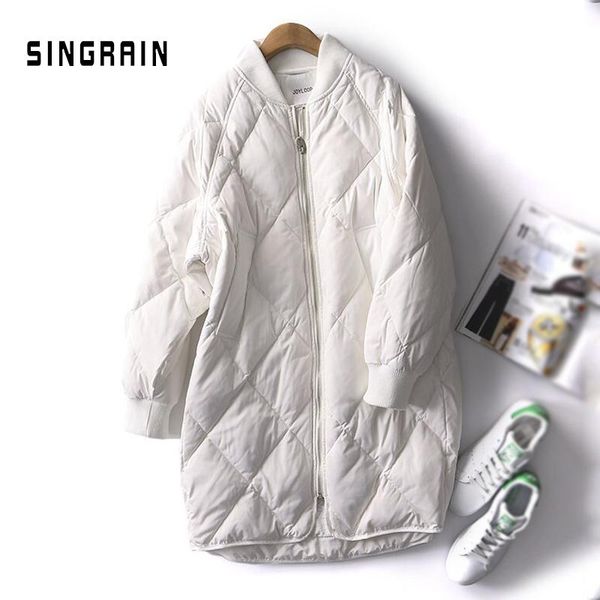 singrain new women thick baseball long down coat winter ultra light streetwear oversized harajuku korean down jackets winter, Black
singrain new women thick baseball long down coat winter ultra light streetwear oversized harajuku korean down jackets winter, Black