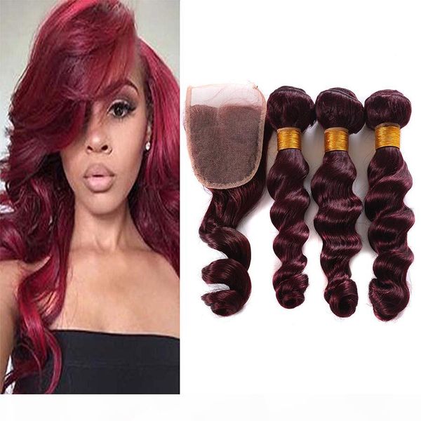 unprocessed 99j loose wave virgin hair with closure #99j malaysian human hair 3 bundles with lace closure 4pcs lot red hair, Black;brown
unprocessed 99j loose wave virgin hair with closure #99j malaysian human hair 3 bundles with lace closure 4pcs lot red hair, Black;brown