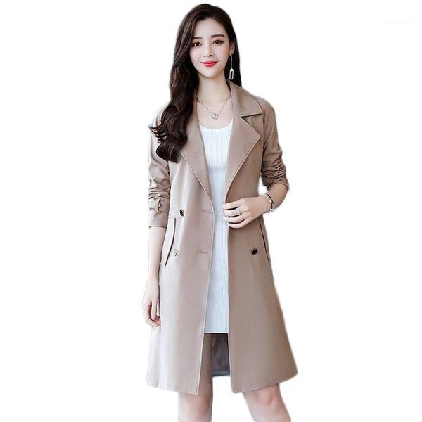 2020 spring autumn korean fashion women double breasted trench coat mujer loose belt large size windbreaker outwear abrigos m1711, Tan;black
2020 spring autumn korean fashion women double breasted trench coat mujer loose belt large size windbreaker outwear abrigos m1711, Tan;black