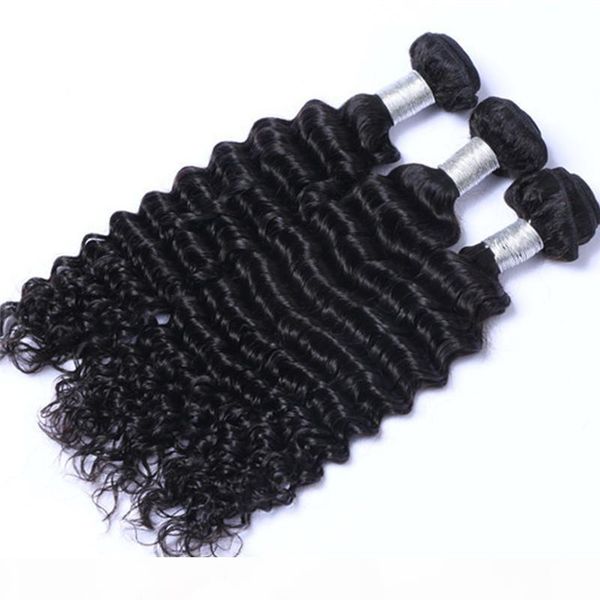 deep wave brazilian human hair weaves 100% unprocessed human hair extensions 3bundles brazilian human hair weave bundles, Black
deep wave brazilian human hair weaves 100% unprocessed human hair extensions 3bundles brazilian human hair weave bundles, Black