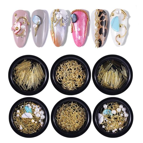 nail art decorations 1 box gold matellic mixed 3d pearls bend metal studs rivets shell flakes charm uv manicure accessories, Silver;gold
nail art decorations 1 box gold matellic mixed 3d pearls bend metal studs rivets shell flakes charm uv manicure accessories, Silver;gold