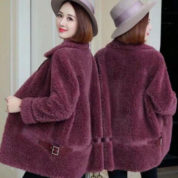 women's fur & faux women 2021 autumn winter natural sheep wool coat female real lambs jacket ladies casual loose genuine outerwear b39, Black
women's fur & faux women 2021 autumn winter natural sheep wool coat female real lambs jacket ladies casual loose genuine outerwear b39, Black