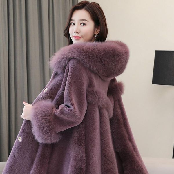 women's fur & faux 2021 winter jacket women hooded lamb coat long real collar coats skirt sheep shearing clothing wpy2030, Black
women's fur & faux 2021 winter jacket women hooded lamb coat long real collar coats skirt sheep shearing clothing wpy2030, Black
