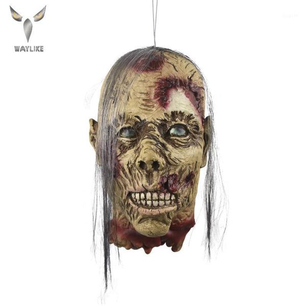 waylike halloween horror mask female mummy decapitated horror latex mask long wig party props decorative1
waylike halloween horror mask female mummy decapitated horror latex mask long wig party props decorative1