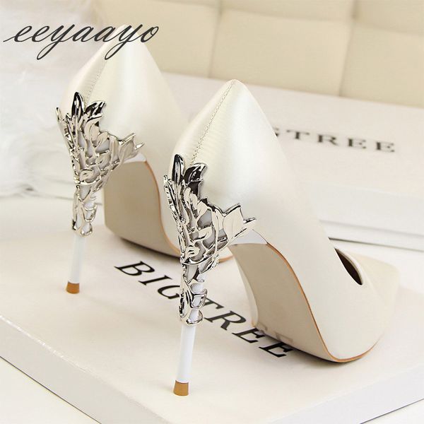 2019 new spring/autumn women pumps high thin heel metal pointed toe ladies bridal wedding women shoes white high heels y200702, Black
2019 new spring/autumn women pumps high thin heel metal pointed toe ladies bridal wedding women shoes white high heels y200702, Black