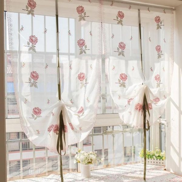 curtain & drapes korean style embroidered rose translucidus sheer adjustable height finished decorative balloon roman
curtain & drapes korean style embroidered rose translucidus sheer adjustable height finished decorative balloon roman