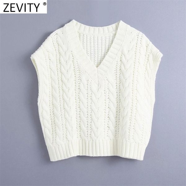 zevity new women fashion v neck twist white knitting sweater female sleeveless casual loose vest chic pullovers brand s487 201130, White;black
zevity new women fashion v neck twist white knitting sweater female sleeveless casual loose vest chic pullovers brand s487 201130, White;black