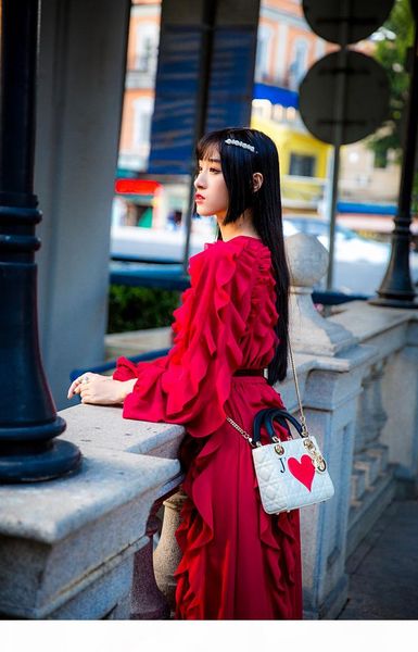 red a line ruffle spring fashion chic ruched ruffles red long sleeve dress lady party dresses vintage ruffled chiffon vestidos street, Black;gray
red a line ruffle spring fashion chic ruched ruffles red long sleeve dress lady party dresses vintage ruffled chiffon vestidos street, Black;gray