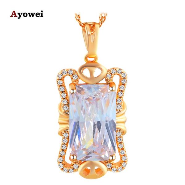 pendant necklaces ayowei style sell for elegant women white zircon yellow gold tone fashion jewelry pendant&necklace lns638a, Silver
pendant necklaces ayowei style sell for elegant women white zircon yellow gold tone fashion jewelry pendant&necklace lns638a, Silver