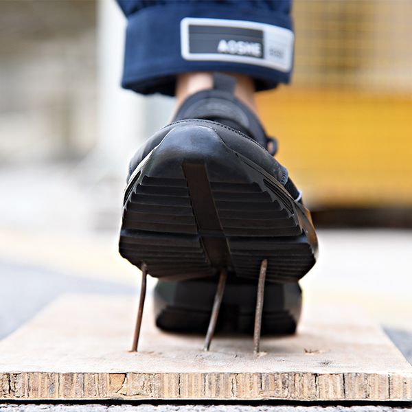 new exhibition work safety shoes fashion sneakers ultra-light soft bottom men breathable anti-smashing steel toe work boots, Black
new exhibition work safety shoes fashion sneakers ultra-light soft bottom men breathable anti-smashing steel toe work boots, Black