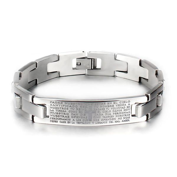 2021 new style 12mm stainless steel chain bracelets jewelry for women men gifts classical bible cross watch armband pulseras, Black
2021 new style 12mm stainless steel chain bracelets jewelry for women men gifts classical bible cross watch armband pulseras, Black