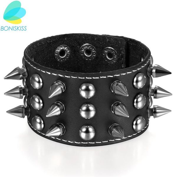 boniskiss wide trendy rock punk black leather rivet bracelets gothic bangle wristband mens boys bracelets jewelry gift
boniskiss wide trendy rock punk black leather rivet bracelets gothic bangle wristband mens boys bracelets jewelry gift