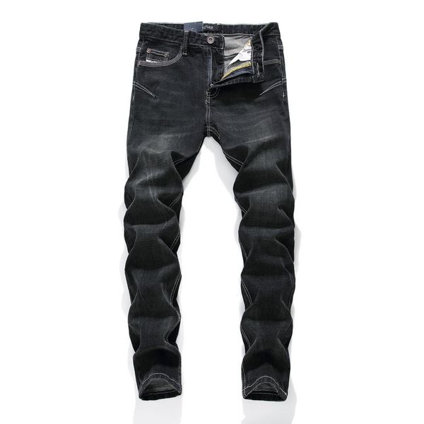 2021 new fashion streetwear male elastic fine hip-hop black denim brem pants thin-fitting stretcher classical 7cgh, Blue
2021 new fashion streetwear male elastic fine hip-hop black denim brem pants thin-fitting stretcher classical 7cgh, Blue