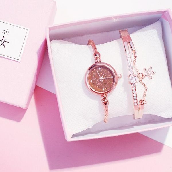 luxury women diamond watch starry luxury bracelet set watches ladies casual alloy band quartz wristwatch female clock zegarek damski fashion, Slivery;brown
luxury women diamond watch starry luxury bracelet set watches ladies casual alloy band quartz wristwatch female clock zegarek damski fashion, Slivery;brown