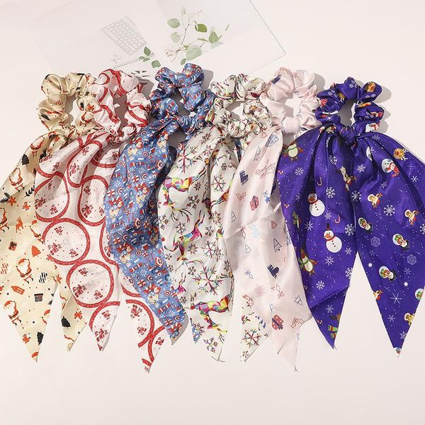 christmas print scrunchiess women hair scarf elastic bohemian hairband bow hair rubber ropes girls ties accessories
christmas print scrunchiess women hair scarf elastic bohemian hairband bow hair rubber ropes girls ties accessories