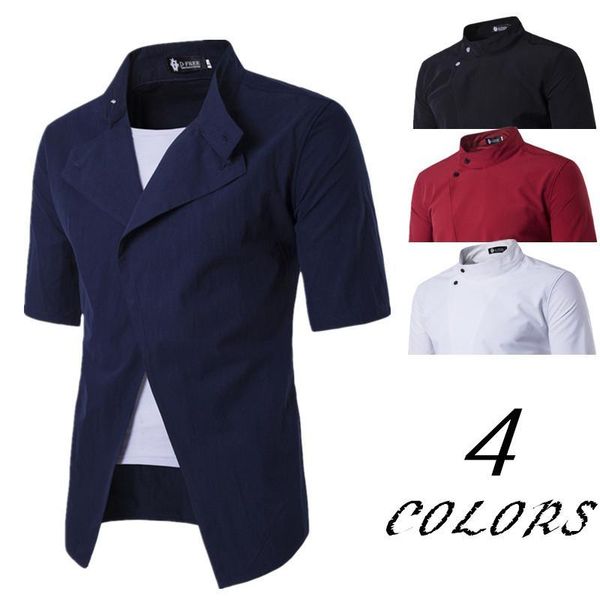men's casual shirts 2021 men fashion long sleeved shirt solid slim fit business irregular dress camisas, White;black
men's casual shirts 2021 men fashion long sleeved shirt solid slim fit business irregular dress camisas, White;black
