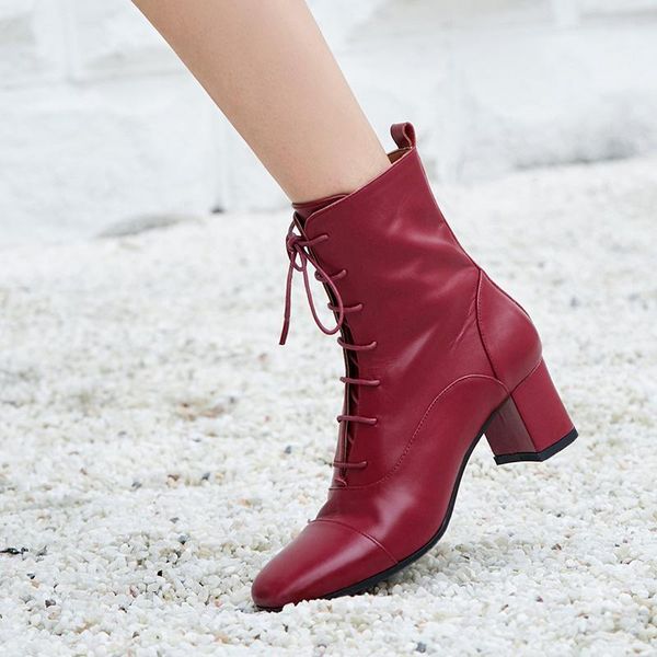 boots genuine leather women high heels ankle autumn winter shoes woman lace up ladies size 41 42 431, Black
boots genuine leather women high heels ankle autumn winter shoes woman lace up ladies size 41 42 431, Black