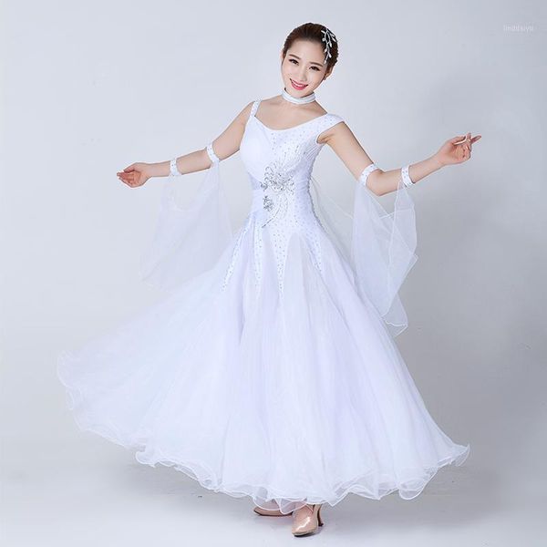 standard ballroom dance dress women 2019 new waltz dancing skirt white ballroom competition dance dresses1, Black;red
standard ballroom dance dress women 2019 new waltz dancing skirt white ballroom competition dance dresses1, Black;red