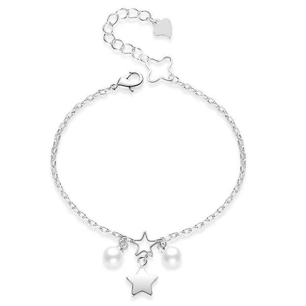 2022 new simple fashion sterling sier five pointed star small frh bracelet women's hand ornament head, Golden;silver
2022 new simple fashion sterling sier five pointed star small frh bracelet women's hand ornament head, Golden;silver