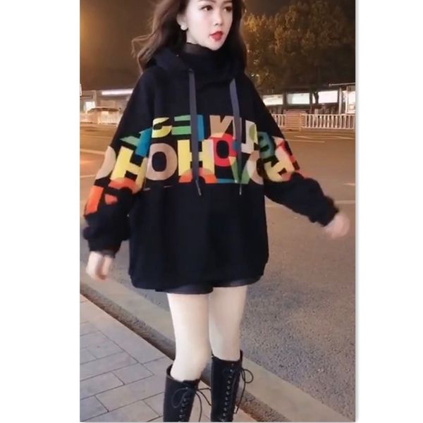 2021 new nice long black hoodie nightgown woman in winter kpop style women's clothes streetwear ndt6
2021 new nice long black hoodie nightgown woman in winter kpop style women's clothes streetwear ndt6